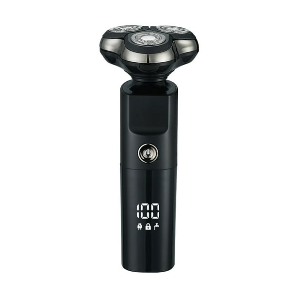 Afeitadora eléctrica para hombres, recortadora de barba con 3 cabezales flotantes, afeitadora, lavable, recargable por USB
