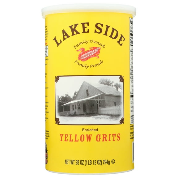 Pack of 12, Lakeside Mills Yellow Grits, 28 oz