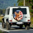 thumbnail image 2 of Yuyamidu Corgi Spare Wheel Tire Cover American Flag Wheel Cover Protector Fit 14-19" Spare Wheel Automotive Decorative Accessories, 2 of 5