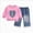 C473--Hot Pink, variant on 1-2 Years Toddler Baby Girl Outfit Print Long Sleeve Ruffle Sweatshirt Pants Set 2Pcs Infant Spring Clothes Girl Set Pink