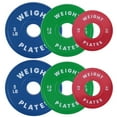 thumbnail image 2 of 1Set Steel Core + Rubber Small Barbell Plate Combination, 2 of 9