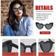 thumbnail image 1 of Gafas de sol de corazón para mujeres y hombres, gafas de sol en forma de corazón sin montura para niños, fiesta de novia Favorbai+7hei esquí esquí Gafas de esquí, 1 of 5