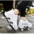 thumbnail image 2 of Chaussures de Patins à Roulettes Déformation Chaussures de Marche Automatiques avec Roue à Déformation à Double Rangée Chaussures de Patinage pour Adultes et Enfants, 2 of 5