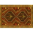 thumbnail image 1 of Ahgly Company Machine Washable Indoor Rectangle Persian Yellow Traditional Area Rugs, 6' x 9', 1 of 4