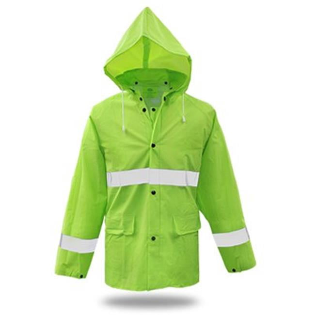Boss Manufacturing 257079 High Visibility Fluorescent Rain Suit, Green - 3XL - Walmart.com 