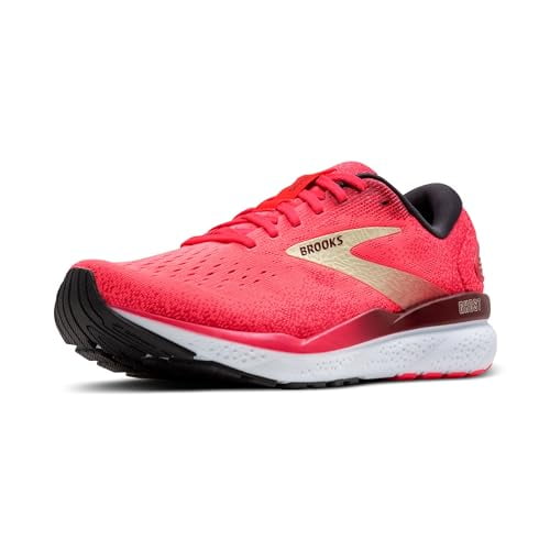 Brooks Women’s Ghost 16 Neutral Running Shoe - Pink/Sundried Tomato/Cream - 7 Medium