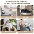 thumbnail image 7 of Memory Foam Seat Cushion - Ergonomic Office Chair Cushion with Anti-Slip Base for Sciatica, Tailbone & Hip Pain Relief, Breathable and Ideal for Office, Car, Gaming Chairs and Wheelchairs, 7 of 7