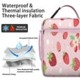 thumbnail image 2 of Lunch Box for Men Women Adults Small Lunch Bag for Outdoor Enthusiasts Busy Moms Reusable Portable Lunchbox, Strawberry, 2 of 6