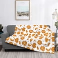 thumbnail image 2 of Disketp Yellow Biscuit Flannel Blankets - Thick and Warm Blanket for Winter, Soft Fuzzy Plush King Blanket for All Seasons50"x40", 2 of 6