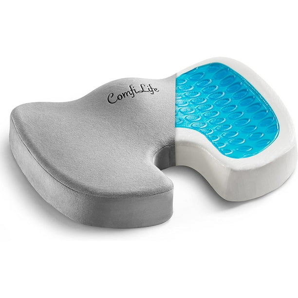 ComfiLife Gel Enhanced Seat Cushion NonSlip Orthopedic Gel & Memory