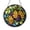 Acrylic 3.5 Inch, variant on Vineyard Grape Stained Glass Window Suncatcher, Round Fruit Art Hanging Decor for Kitchen or Dining Space