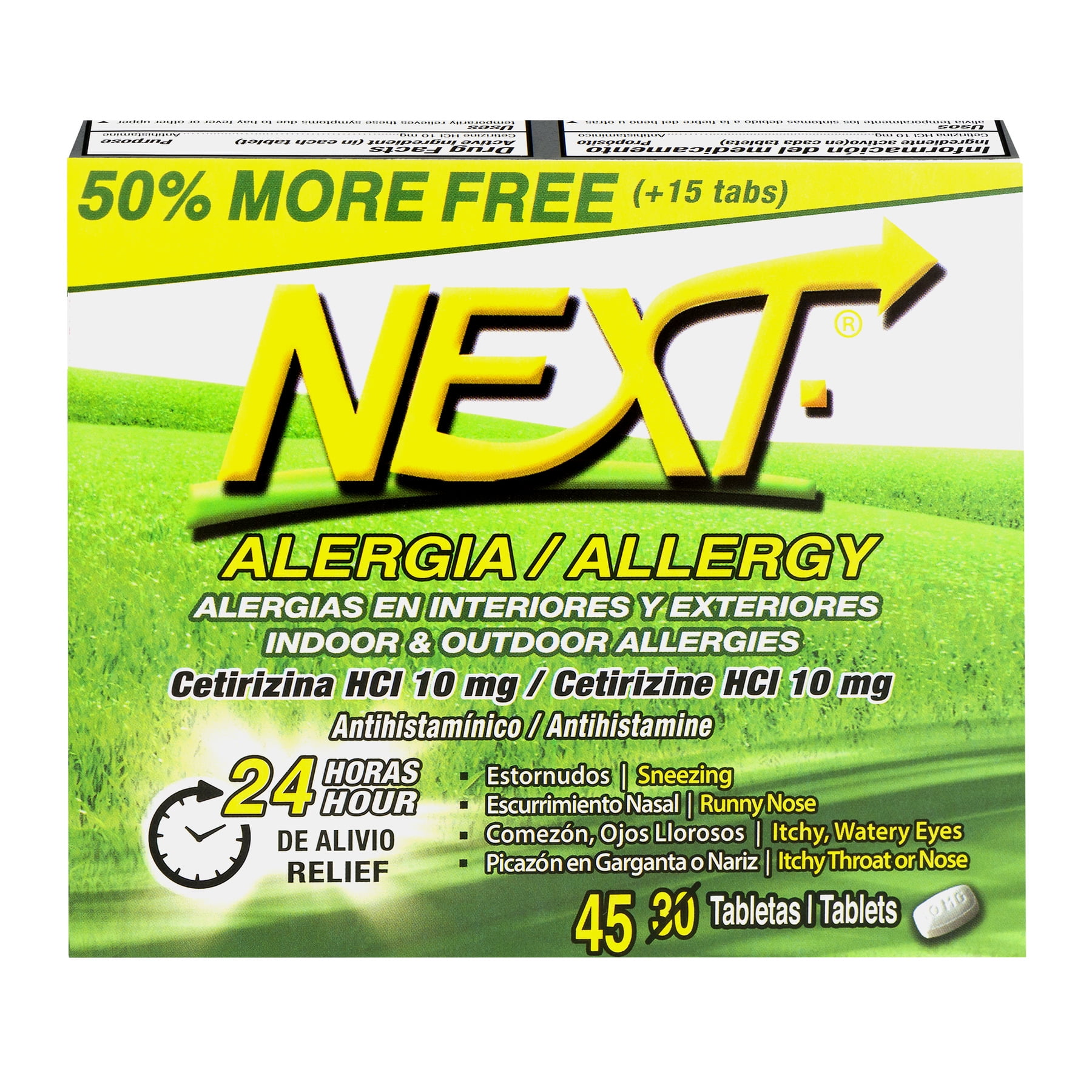 Next Allergy Indoor & Outdoor Allergies - 45 CT45.0 CT - Walmart.com