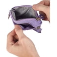 thumbnail image 2 of Coin Purse Pouch Change Purse With Zipper for Men Women Zipper Slim Change Wallet Pink, 2 of 6