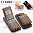 thumbnail image 3 of For Google Pixel 9a Leather Back Cover Compatible with MagSafe JEEHOOD J06 Phone Case with Card Bag, 3 of 5