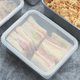 thumbnail image 4 of 3X Caja de almacenamiento de acero inoxidable con tapa Caja de almacenamiento de alimentos Caja de embalaje de ingredientes de cocina, B, 4 of 6