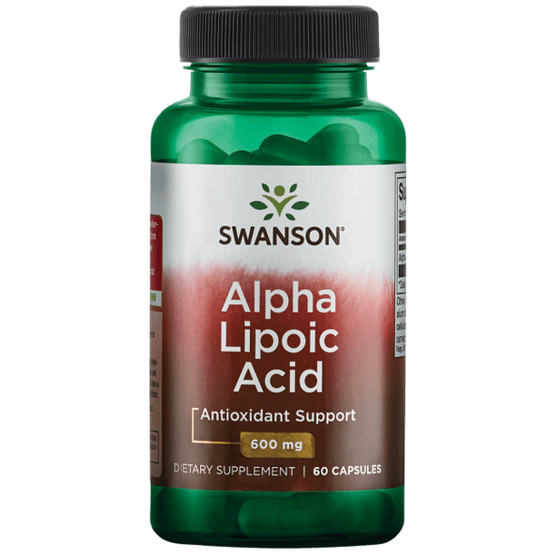 Swanson Alpha Lipoic Acid 600 mg 60 Capsules