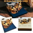 thumbnail image 3 of 3D Castle Memo Pad, 2025 Desk Calendar Memo Pad Castle Weekly B6D2 D6M3 D3G X2C2, 3 of 8