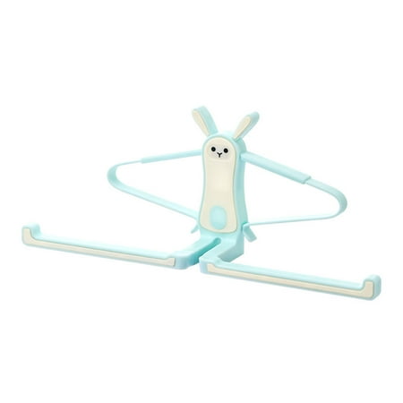 

Wall Mount Cloth Support Clip Double Pole Punch-free Clothes Hanger Storage Rack