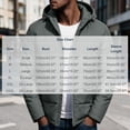thumbnail image 3 of hoksml Men's Hooded Puffer Quilted Jacket Zip Up Lightweight Warm Winter Outerwear with Side Pockets, 3 of 9
