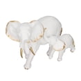 thumbnail image 4 of Figuras de elefante para madre y bebé, estatua exquisita de elefante de resina para decoración del hogar, 4 of 14