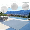 thumbnail image 3 of Vintage Sky Blue Outdoor Rug 3x5 Ft - Reversible Patio Rug Outdoor Camping Rugs, Farmhouse Retro Solid Color Linen Texture Indoor Outdoor Area Rugs, Non-Slip Outdoor Carpet Runner for Deck/Porch, 3 of 8