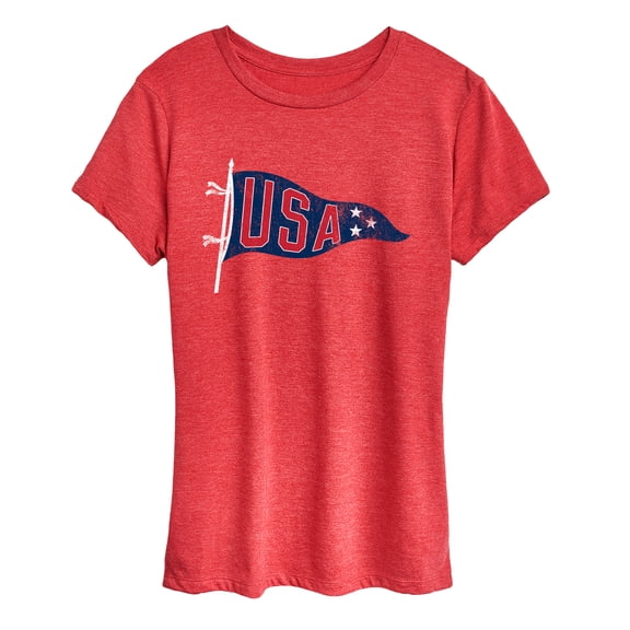Instant Message - USA Pennant Short Sleeve Graphic T-Shirt