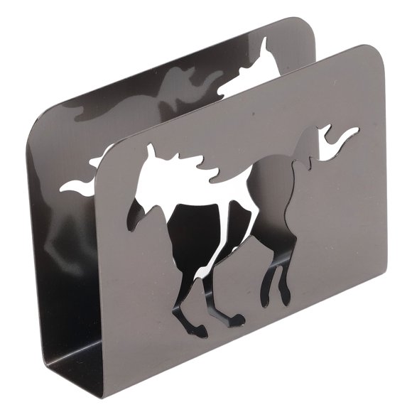 Servilletero de Caballo con Diseño Curvado de Metal, Fondo Estable, Fácil de Limpiar para restaurantes