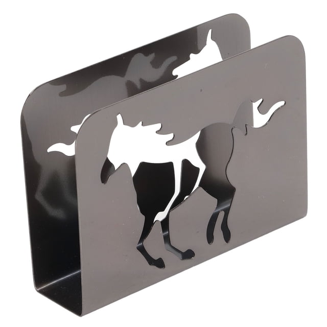 Servilletero de Caballo con Diseño Curvado de Metal, Fondo Estable, Fácil de Limpiar para restaurantes
