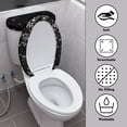 thumbnail image 3 of HELLHERO Snowflake Toilet Protector Cover Fits All Toilet Shapes Toilet Lid Dust Cover Set & 2-Piece for Toilet Machine Washable Elastic Bottom, 3 of 8