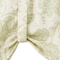 thumbnail image 4 of Curtainking Farmhouse Valance 20 inch Sage on Beige Rustic Floral Light Filtering Curtain Semi-Sheer Tie Up Valance for Kitchen Bathroom Rod Pocket 1 Panel, 4 of 5
