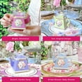 Kate Aspen Vintage Floral Tea Pot Shaped Tea Party Favor Boxes (Set of
