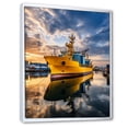 thumbnail image 2 of Designart "Of Contrasts Port Port painting I" Nautical & Beach Floater Framed Canvas Wall Art, 2 of 7