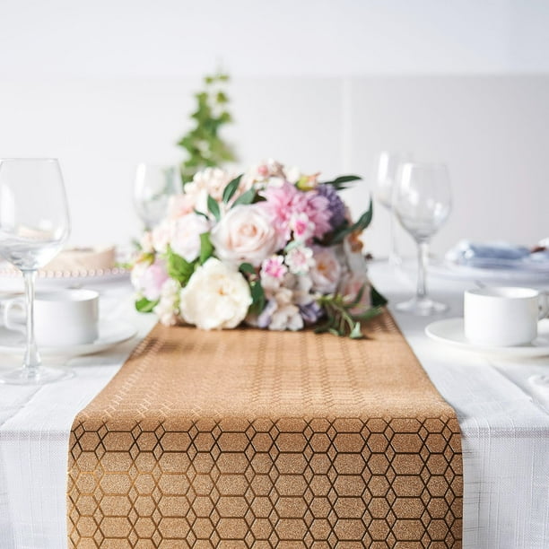 Efavormart 9Ft Glitter Paper Table Runner Roll, Disposable Table Runner ...