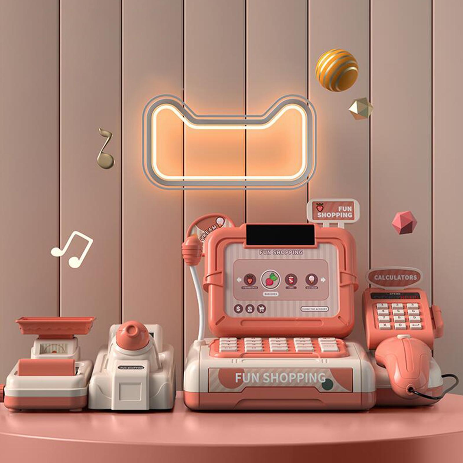 Jouet Caisse Enregistreuse Enfants avec Cosmétiques Lumières et Son Maquillage Supermarché Jeux Imitations Cadeau pour Enfants Garço - Jeux - Jouets