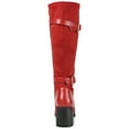 thumbnail image 4 of Journee Womens Gaibree Extra Wide Calf Stacked Heel Knee High Boots, 4 of 10