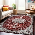 thumbnail image 6 of World Rug Gallery Traditional Medallion Area Rug - RED 7' 10" x 10', 6 of 8