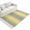Yellow gray, variant on Living Room Area Rug 4'x 6', Yellow Grey Stripes Washable Large Carpet with Tassels, Modern Minimalist Solid Gradient Farmhouse Low-Profile Carpet Mat for Bedroom, Kitchen, Home Decor