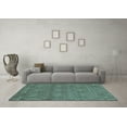 thumbnail image 3 of Ahgly Company Indoor Square Abstract Light Blue Modern Area Rugs, 5' Square, 3 of 4