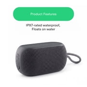 onn Small Rugged Speaker with Bluetooth Wireless Technology, Graystone