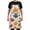 Fall Leaf and Dots, variant on Kitchen Apron with 2 Pockets Adjustable waterproof Cooking Aprons for Women Men Chef Snowflakes in Air