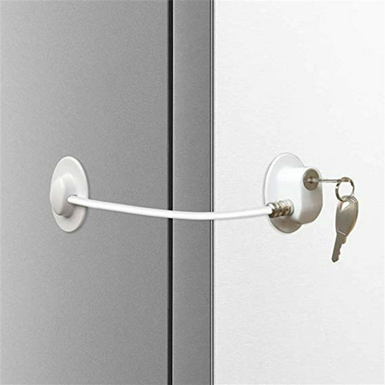 Refrigerator Door Locks, Fridge Lock with Keys, File Drawer and Child  Safety Cabinet Lock with Strong Adhesive