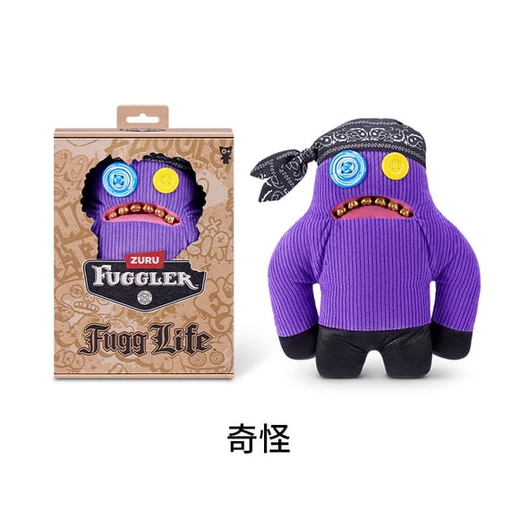 Fugg*ler Divertidos juguetes de peluche o llaveros de monstruos feos Kawaii Fuggler Conejos de peluche lindos...