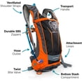 thumbnail image 7 of Water Buffalo Hydration Backpack - Hydration Pack & 2 Liter BPA Free Bladder - Multiple Pockets For All Your Essentials (Orange), 7 of 7