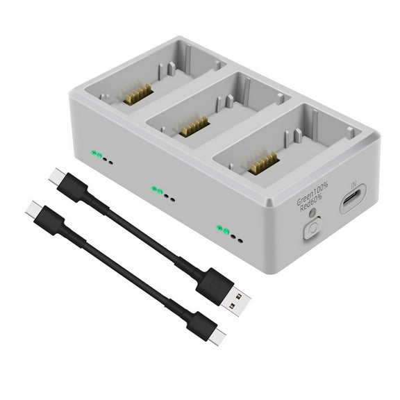 Versatile 3-Way Battery Charger Supports Up to 3 Batteries, Full and Storage Charging Modes, for DJI Mini 3 Pro