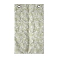 thumbnail image 1 of Vintage Hanging Pocket Organizer, Repetitive Pattern with Lace Like Ornate Curly Flowers on Thin Hexagons Grid, Printed Polyester Storage Bag with Pockets, 21" x 31", Pale Khaki White, 1 of 2
