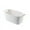 White A, variant on MERILER Desktop Organizer with Built-in Handles - Multipurpose Storage Bins for Kitchen, Bathroom, and Office Use - Easy to Clean Fabric Baskets