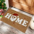 thumbnail image 4 of GQDIN Merry Christmas Doormat Christmas Tree Santa Snowflake Decorate Welcome Mat Holiday Front Door Decor Non-Slip Entrance Rug Home Decor Gift For Family Friends Indoor Outdoor Use, 4 of 4