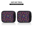 thumbnail image 3 of Luggage Handle Wraps for Suitcase - Suitcase Tags Identifiers for Suitcases, peace sign bubbles dark purple Fun Luggage Handle Covers, Travel Luggage Accessories Essentials for Flying, 3 of 6