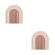 thumbnail image 3 of Yuarrent Posavasos aislantes en forma de arcoíris, alfombrillas para botellas, reutilizables, resistentes al calor, gruesos, antiescaldado, accesorios de cafe beige 2piezas Yuarrent CBP161645, 3 of 5