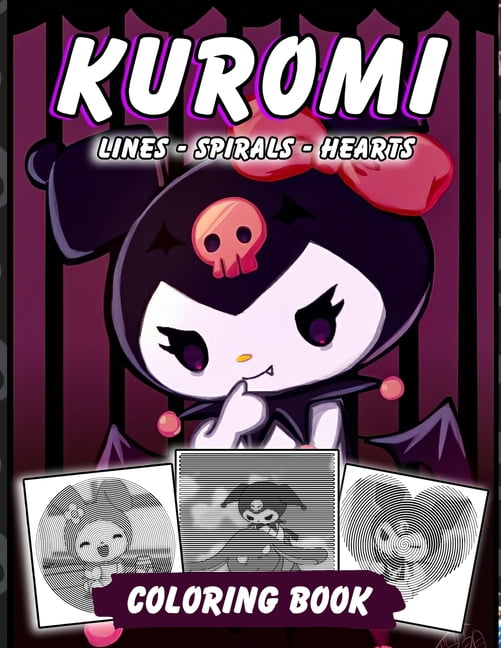 Kuromi Lines Spirals Hearts Coloring Book Paperback Walmart Com Walmart Com
